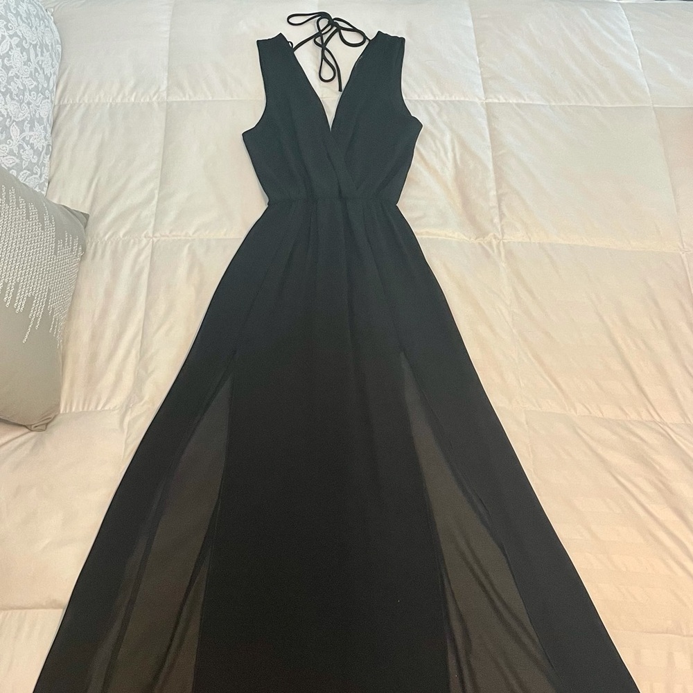 Sheer Black Sleeveless Dress